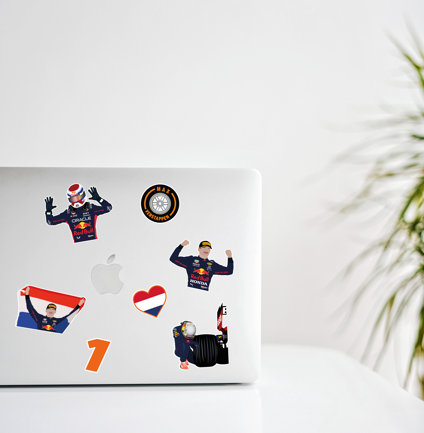 Max Verstappen Illustration Super Sticker Package