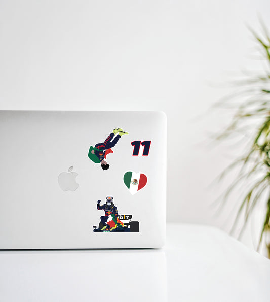 Sergio Perez Illustration Sticker Package