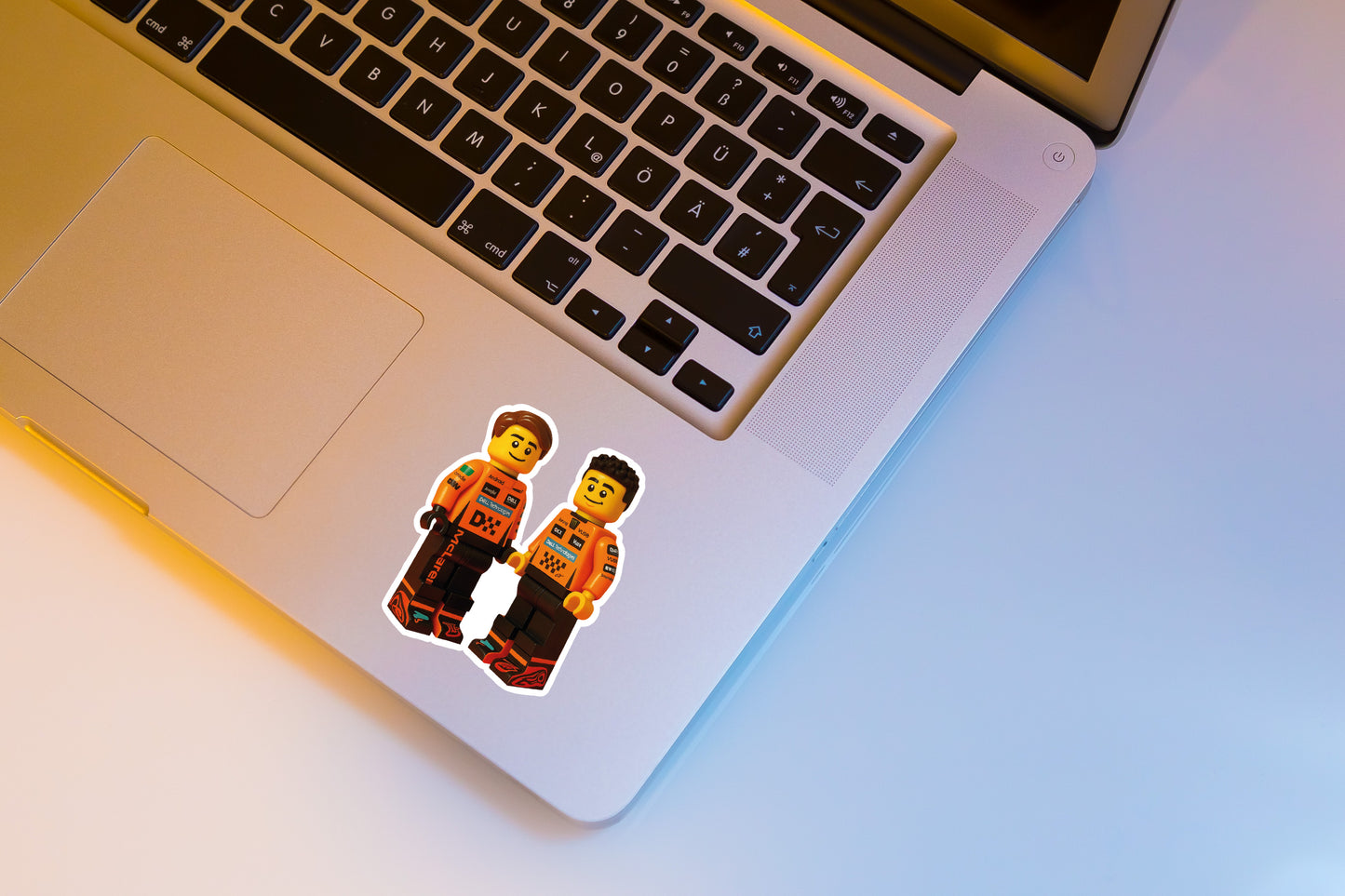 Oscar Piastri & Lando Norris Illustration Sticker