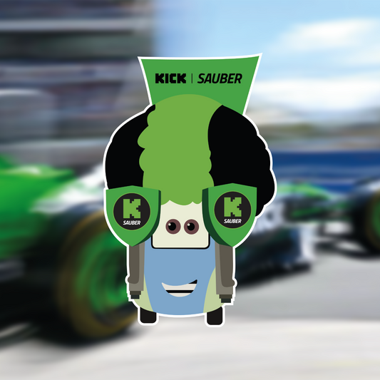 Guido Kick Sauber F1 Illustration Sticker