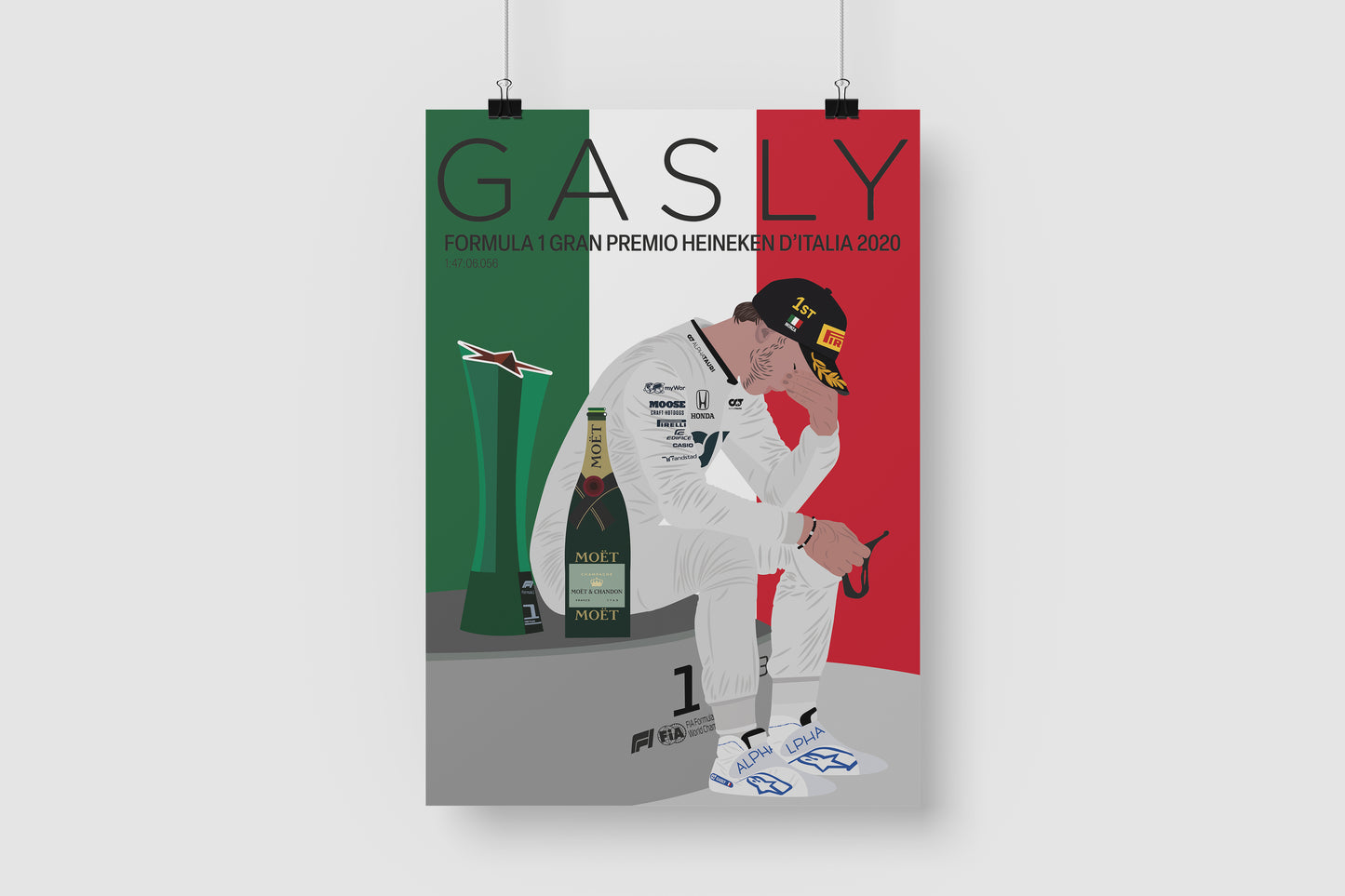 Pierre Gasly First Win Monza 2020 Poster