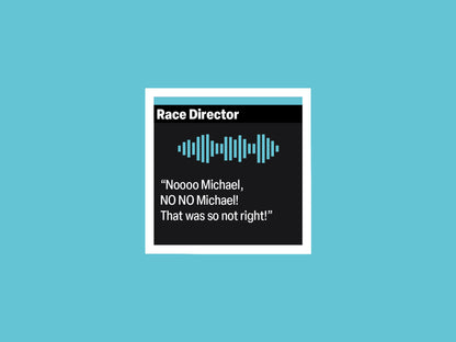 Toto Wolff "No, Michael, no" F1 Radio Message Sticker