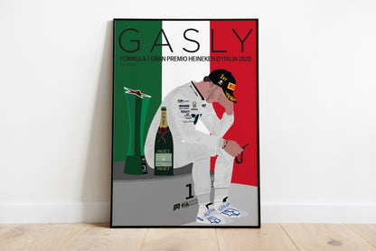 Pierre Gasly First Win Monza 2020 Poster