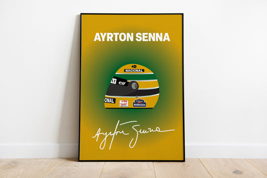 Ayrton Senna F1 1994 Helmet Poster