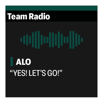 Fernando Alonso "YES! LET'S GO!" F1 Radio Message Sticker