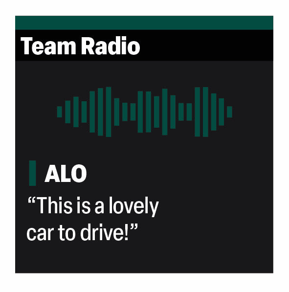 Fernando Alonso "This is a lovely car to drive!" F1 Radio Message Sticker