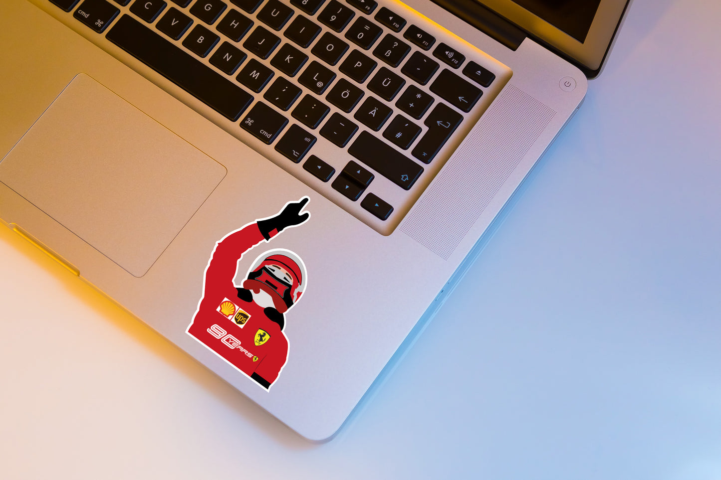 Charles Leclerc Win Spa 2019 Illustration Sticker