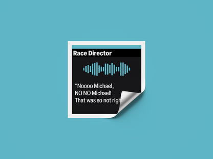 Toto Wolff "No, Michael, no" F1 Radio Message Sticker