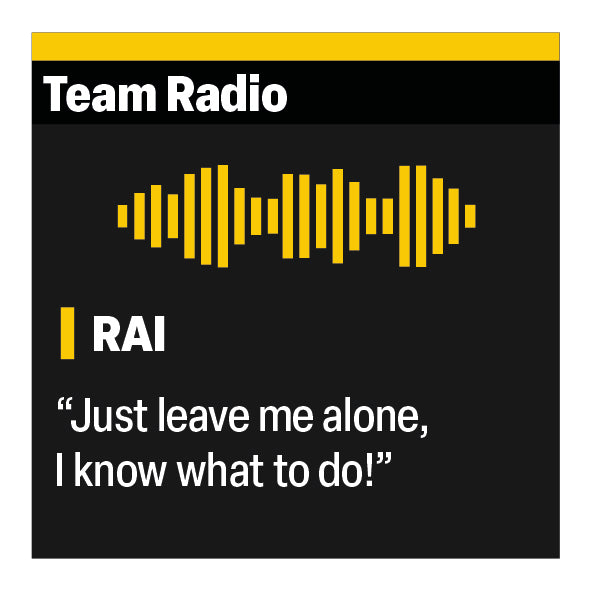 Kimi Raikkonen "I know what to do!" F1 Radio Message Sticker