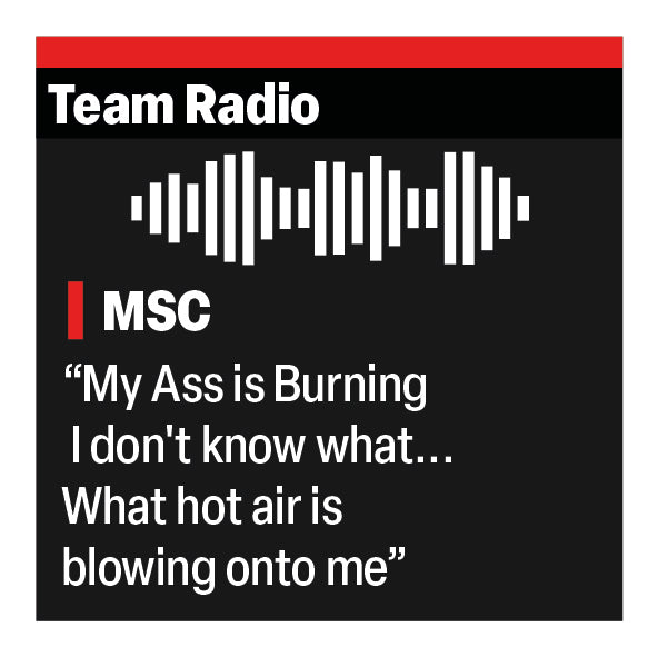 Mick Schumacher "My ass is burning" F1 Radio Message Sticker