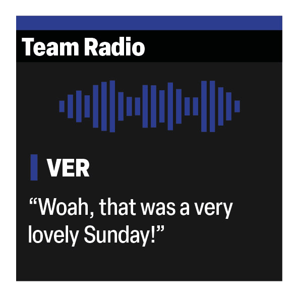 Max Verstappen "That was a lovely Sunday!" F1 Radio Message Sticker