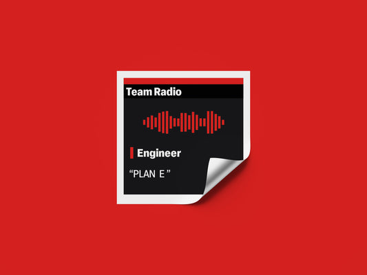 Charles Leclerc "Plan E" F1 Radio Message Sticker