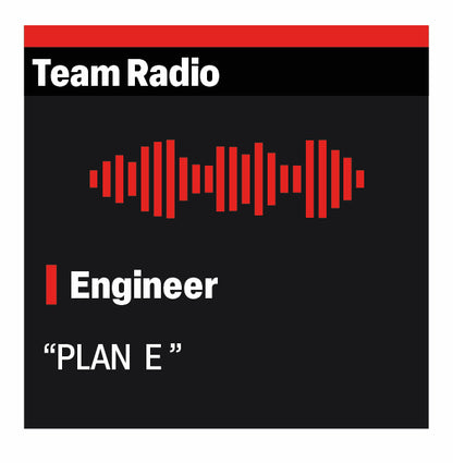 Charles Leclerc "Plan E" F1 Radio Message Sticker