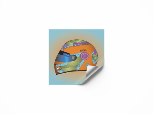 Daniel Ricciardo F1 2022 Helmet Sticker
