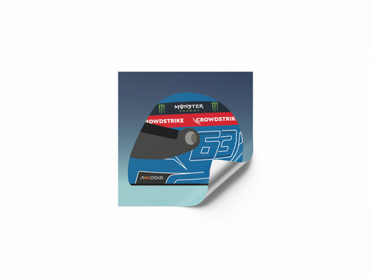 George Russell F1 2022 Helmet Sticker