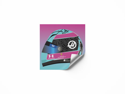 Mick Schumacher F1 2022 Helmet Sticker