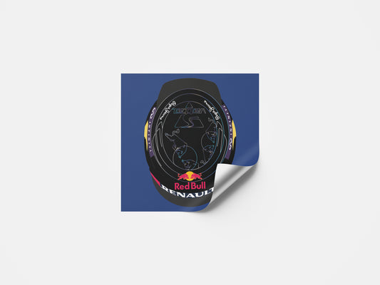 Sebastian Vettel F1 India GP Helmet Sticker